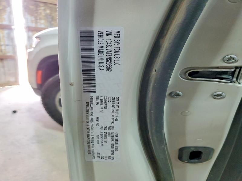 61918136 :رقم المزاد ، 1C4SJVAT8NS206562 vin ، 2022 Jeep Wagoneer مزاد بيع