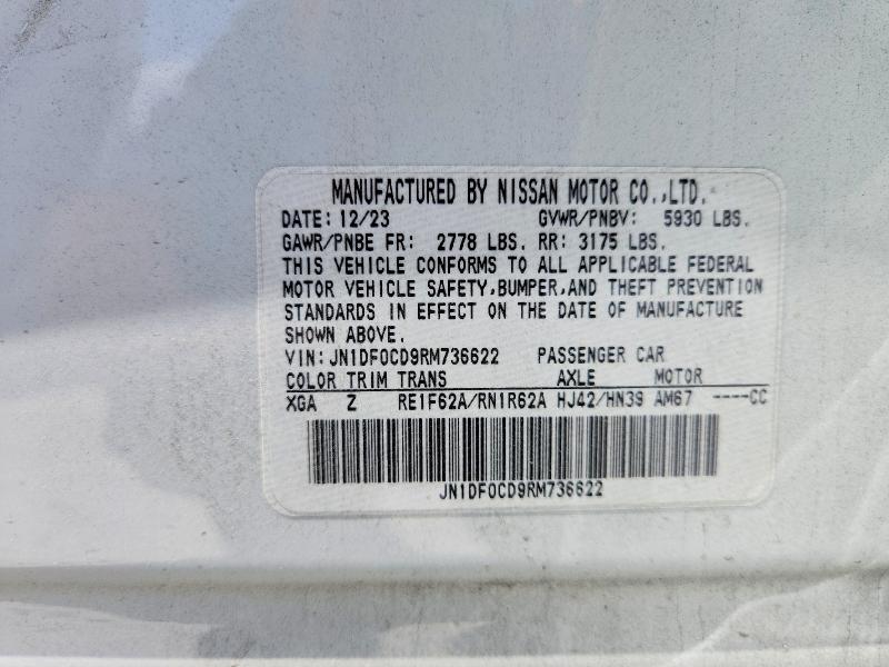 Aukcja sprzedaży 2024 Nissan Ariya, vin: JN1DF0CD9RM736622, numer aukcji: 62544826