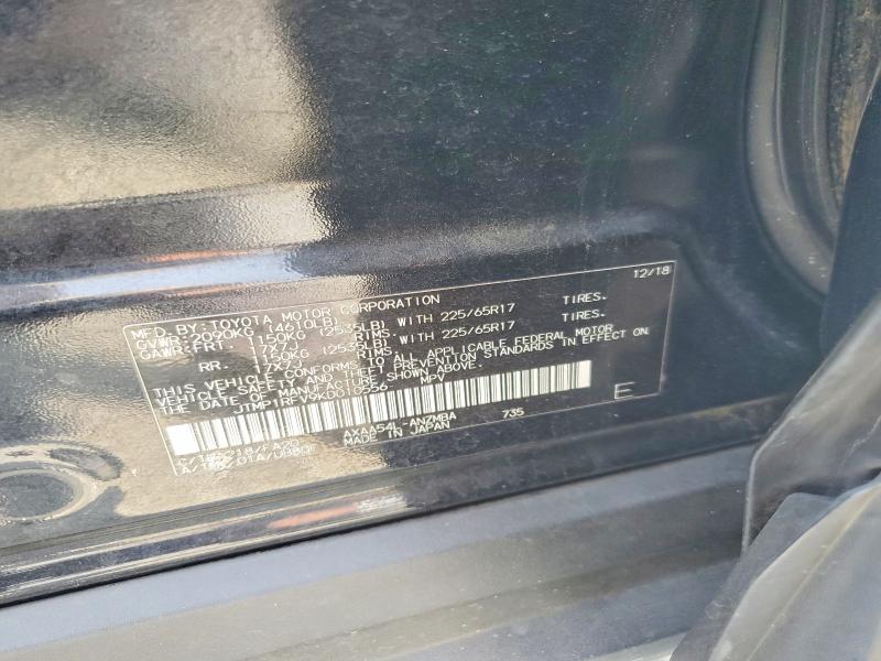 65361666 :رقم المزاد ، JTMP1RFV9KD010556 vin ، 2019 Toyota Rav4 مزاد بيع