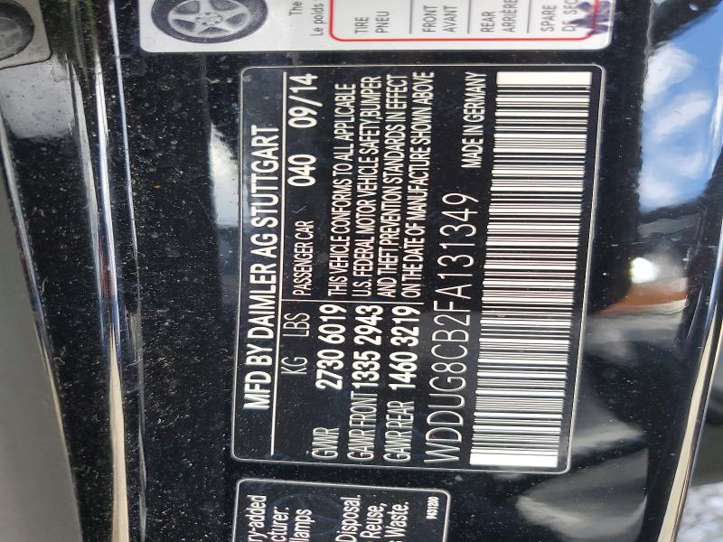 Aukcja sprzedaży 2015 Mercedes-benz S, vin: WDDUG8CB2FA131349, numer aukcji: 64836146