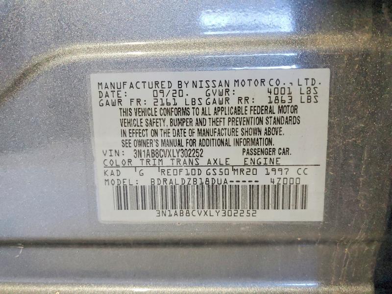 Продажа на аукционе авто 2020 Nissan Sentra, vin: 3N1AB8CVXLY302252, номер лота: 67105356