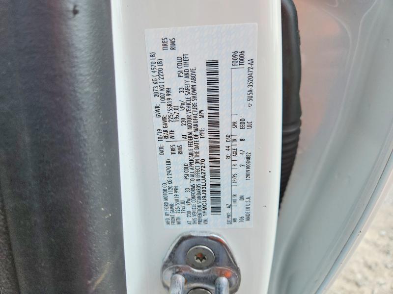 Aukcja sprzedaży 2020 Ford Escape, vin: 1FMCU9J93LUA27270, numer aukcji: 63902876