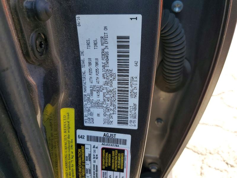 63848446 :رقم المزاد ، 5TFDW5F19GX552871 vin ، 2016 Toyota Tundra مزاد بيع