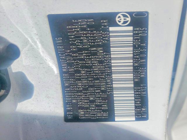 61958086 :رقم المزاد ، 5YFB4MDE7RP135067 vin ، 2024 Toyota Corolla مزاد بيع
