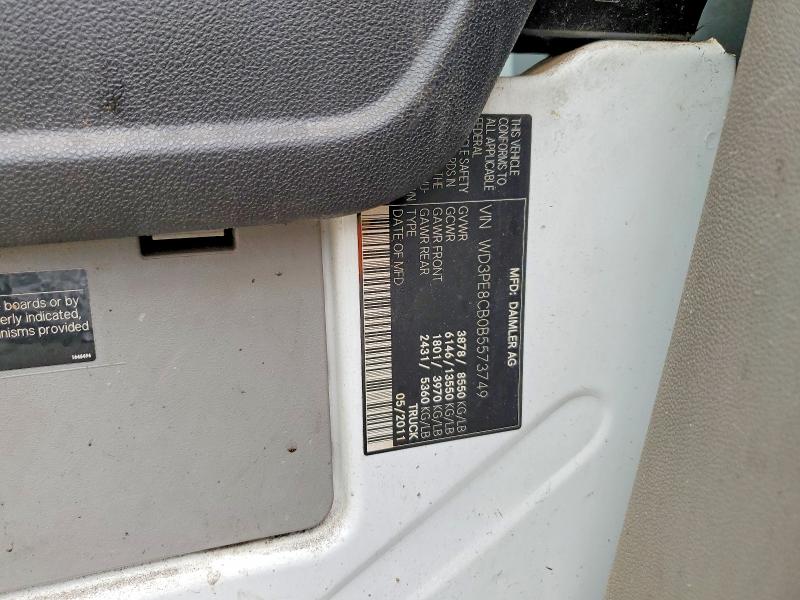 2011 Mercedes-benz Sprinter მანქანა იყიდება აუქციონზე, vin: WD3PE8CB0B5573749, აუქციონის ნომერი: 65150506