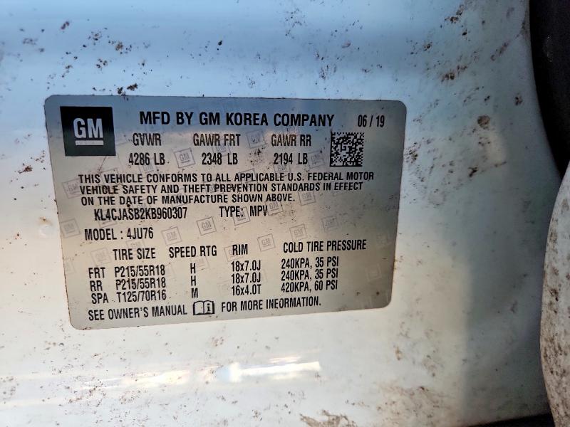 Aukcja sprzedaży 2019 Buick Encore, vin: KL4CJASB2KB960307, numer aukcji: 66915576