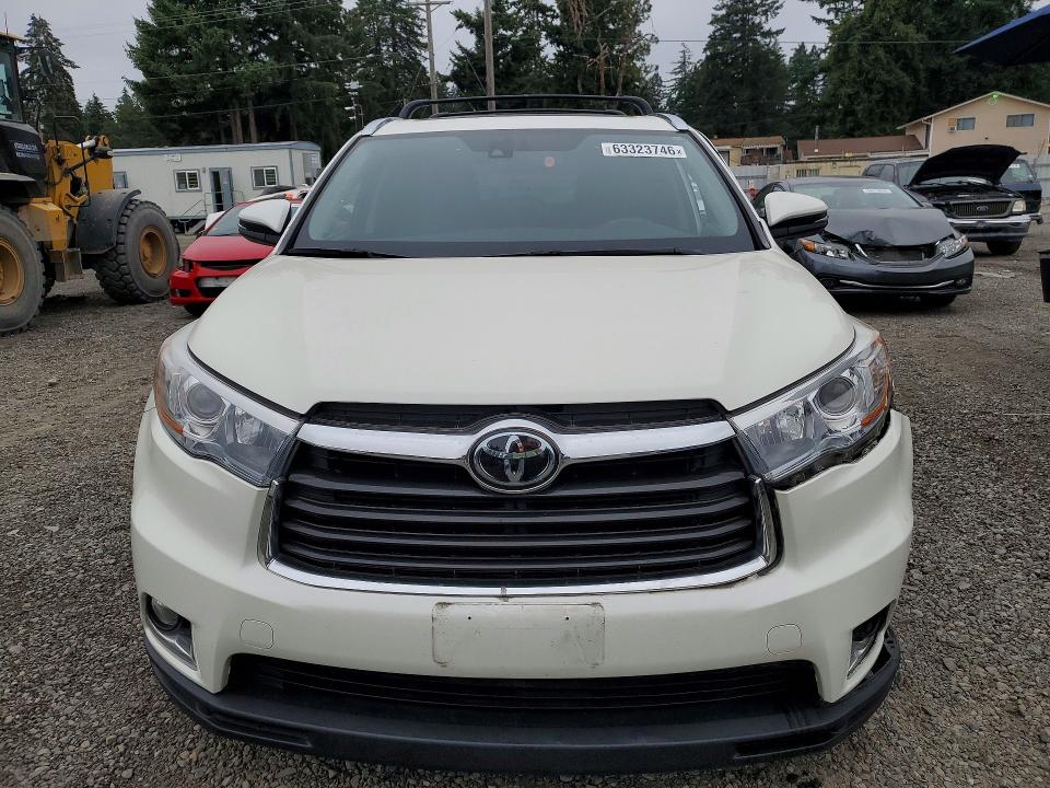 Aukcja sprzedaży 2015 Toyota Highlander, vin: 5TDDKRFH2FS205225, numer aukcji: 63323746