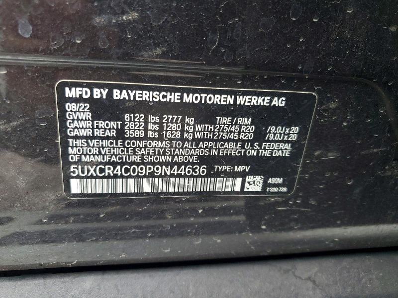 Продаж на аукціоні авто 2023 Bmw X5, vin: 5UXCR4C09P9N44636, номер лоту: 65010976
