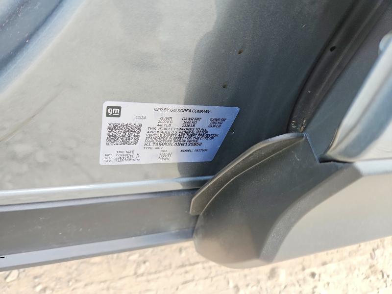 2025 Chevrolet Trailblazer მანქანა იყიდება აუქციონზე, vin: KL79MRSL0SB135958, აუქციონის ნომერი: 64162106