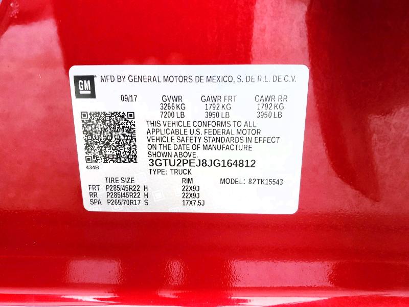 Продажа на аукционе авто 2018 Gmc Sierra, vin: 3GTU2PEJ8JG164812, номер лота: 63515116