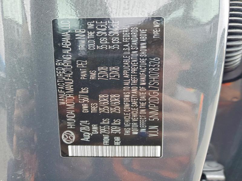Aukcja sprzedaży 2025 Hyundai Santa Fe, vin: 5NMP2DGL7SH078326, numer aukcji: 65113236
