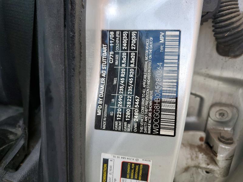 Продажа на аукционе авто 2010 Mercedes-benz Glk, vin: WDCGG8HB0AF280364, номер лота: 64060146