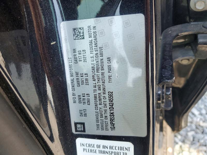Aukcja sprzedaży 2013 Buick Verano, vin: 1G4PR5SK1D4245562, numer aukcji: 65934926