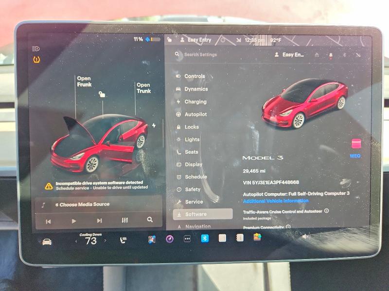 Aukcja sprzedaży 2023 Tesla Model 3, vin: 5YJ3E1EA3PF448668, numer aukcji: 65894236
