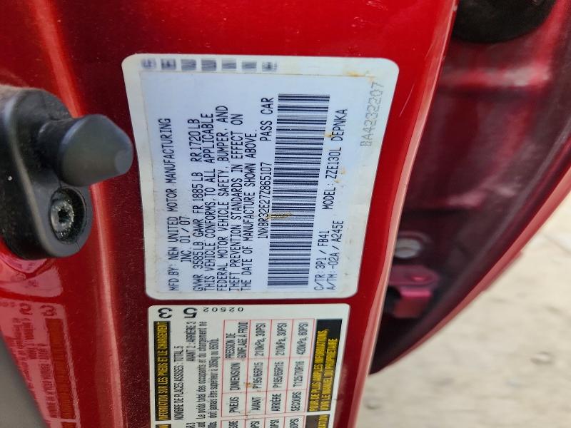Продаж на аукціоні авто 2007 Toyota Corolla, vin: 1NXBR32E27Z865107, номер лоту: 64370186