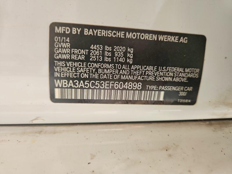 66735976 :رقم المزاد ، WBA3A5C53EF604898 vin ، 2014 Bmw 328 مزاد بيع