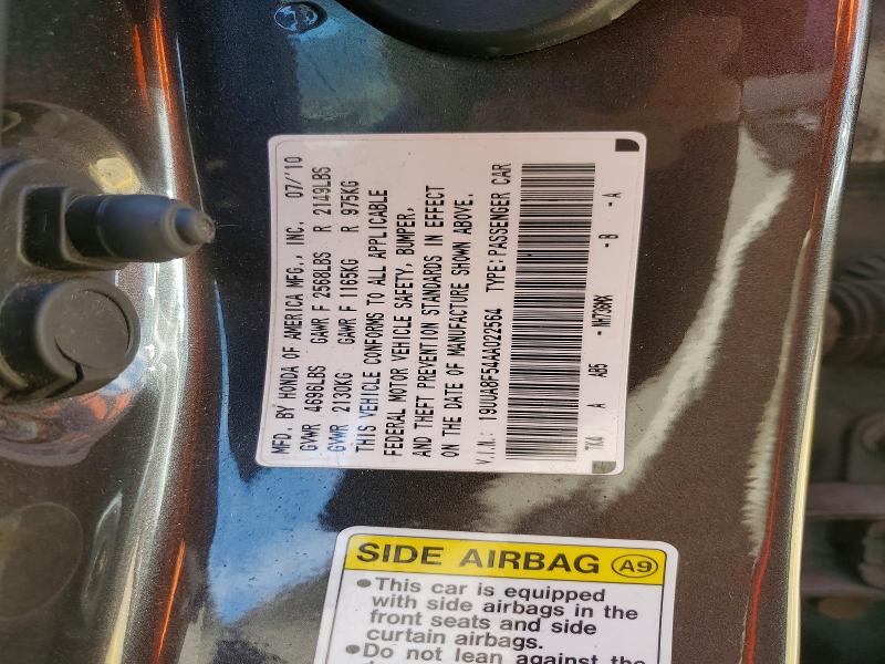 2010 Acura Tl მანქანა იყიდება აუქციონზე, vin: 19UUA8F54AA022564, აუქციონის ნომერი: 61070366