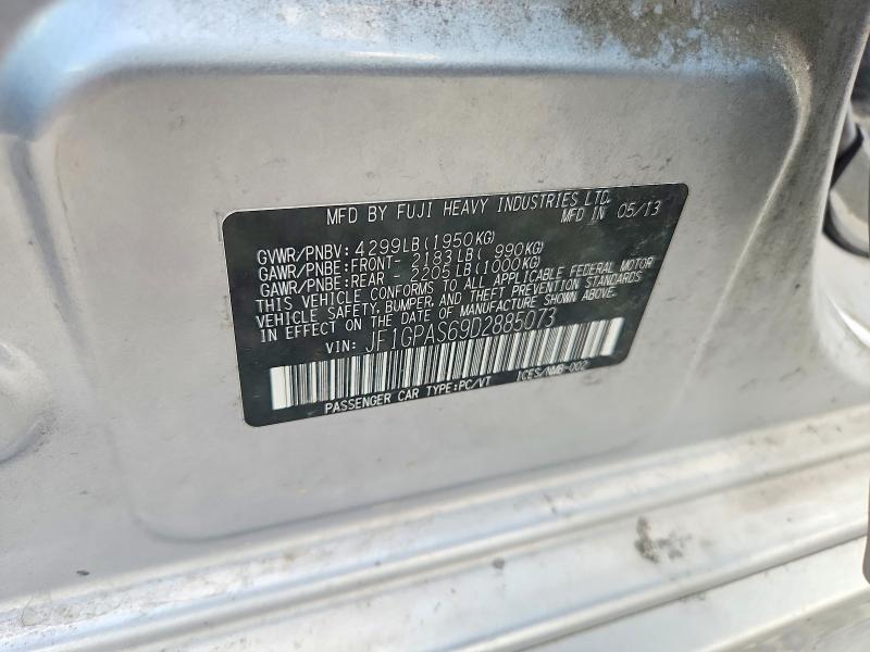 Aukcja sprzedaży 2013 Subaru Impreza, vin: JF1GPAS69D2885073, numer aukcji: 66005616