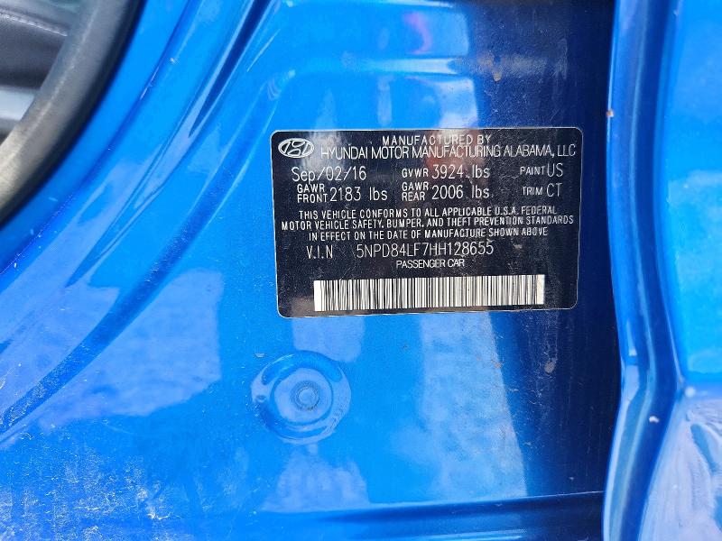 Продаж на аукціоні авто 2017 Hyundai Elantra, vin: 5NPD84LF7HH128655, номер лоту: 63850416
