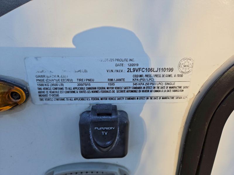 66184856 :رقم المزاد ، 2L9VFC106LJ110199 vin ، 2020 Prolite Prolite مزاد بيع