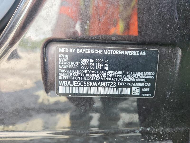 64090096 :رقم المزاد ، WBAJE5C58KWA98723 vin ، 2019 Bmw 540 مزاد بيع