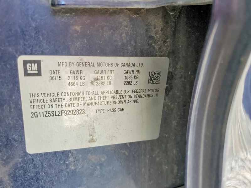 Продаж на аукціоні авто 2015 Chevrolet Impala, vin: 2G11Z5SL2F9292823, номер лоту: 66330496