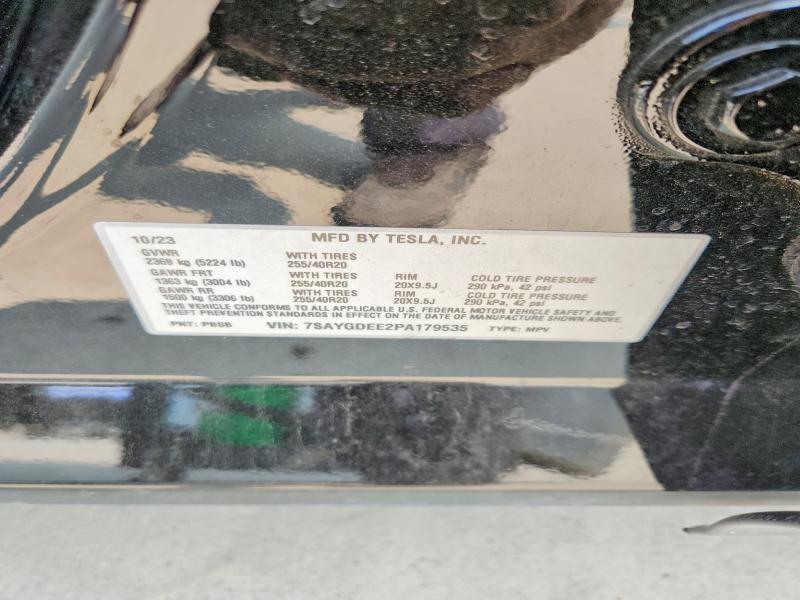 Aukcja sprzedaży 2023 Tesla Model Y, vin: 7SAYGDEE2PA179535, numer aukcji: 63658576