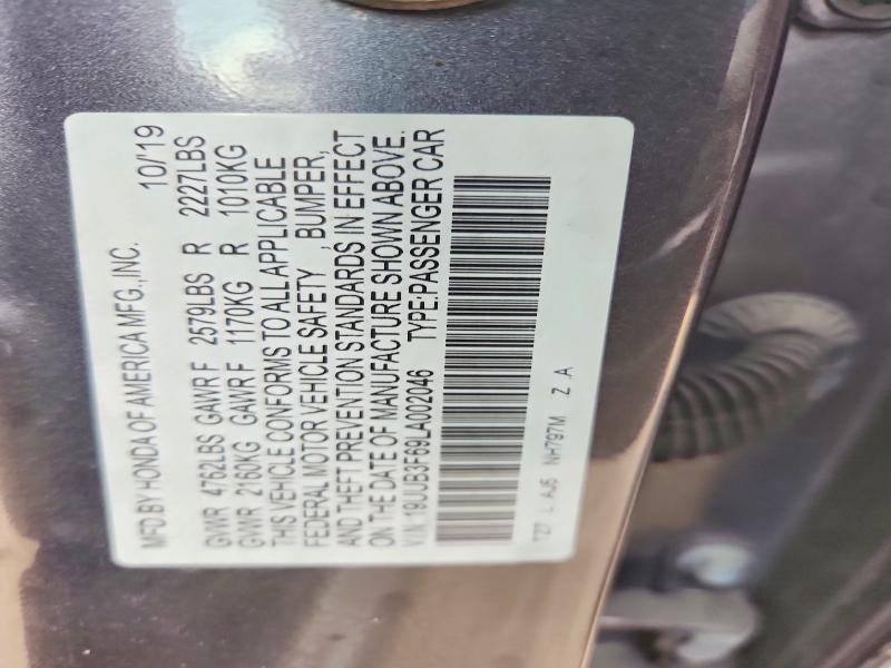Продаж на аукціоні авто 2020 Acura Tlx, vin: 19UUB3F69LA002046, номер лоту: 63881536