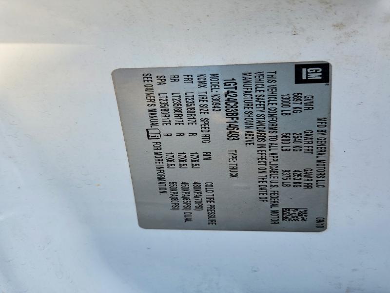 Продаж на аукціоні авто 2011 Gmc Sierra, vin: 1GT424C83BF146493, номер лоту: 64392026