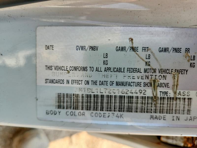 Aukcja sprzedaży 2012 Mazda 3, vin: JM1BL1L72C1624492, numer aukcji: 63566076