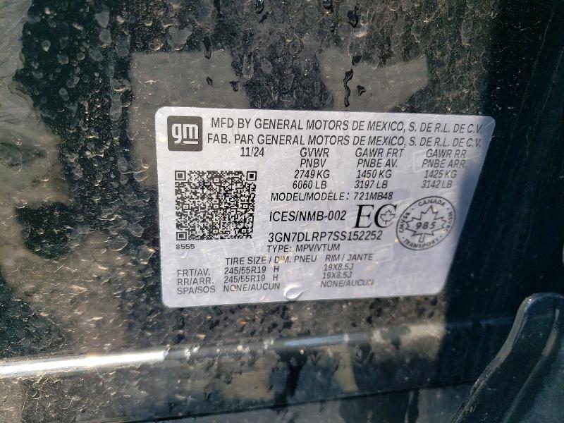 Aukcja sprzedaży 2025 Chevrolet Equinox, vin: 3GN7DLRP7SS152252, numer aukcji: 64718416