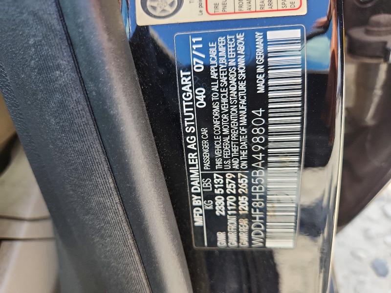 Aukcja sprzedaży 2011 Mercedes-benz E, vin: WDDHF8HB5BA498804, numer aukcji: 64893886