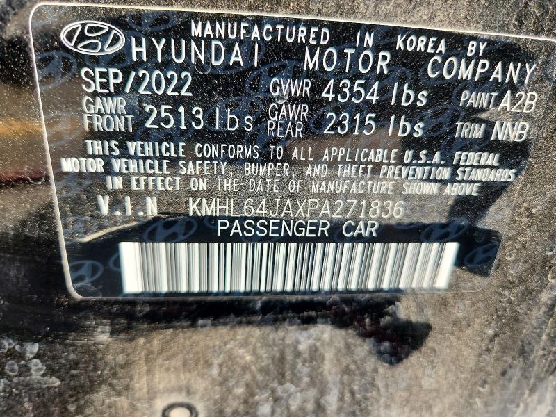 Продаж на аукціоні авто 2023 Hyundai Sonata, vin: KMHL64JAXPA271836, номер лоту: 63723246