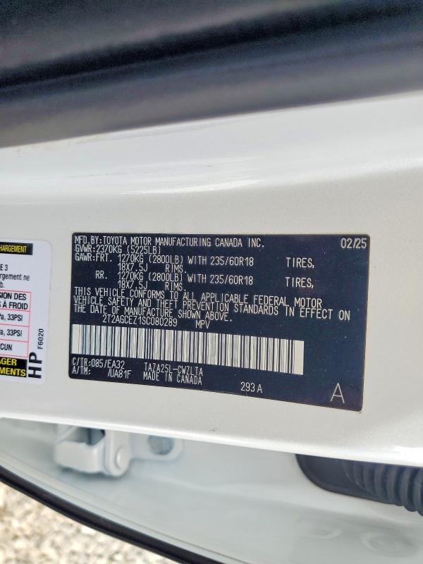 Auction sale of the 2025 Lexus Nx 350, vin: 2T2AGCEZ1SC080289, lot number: 63021936