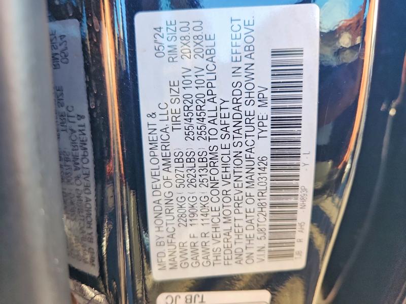 Aukcja sprzedaży 2024 Acura Rdx, vin: 5J8TC2H81RL031426, numer aukcji: 66748466