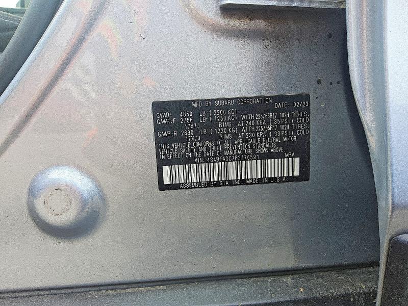 Продажа на аукционе авто 2023 Subaru Outback, vin: 4S4BTADC7P3176591, номер лота: 63927886