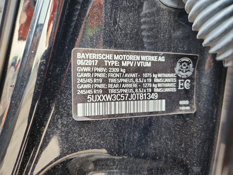 2018 Bmw X4 მანქანა იყიდება აუქციონზე, vin: 5UXXW3C57J0T81349, აუქციონის ნომერი: 64216986