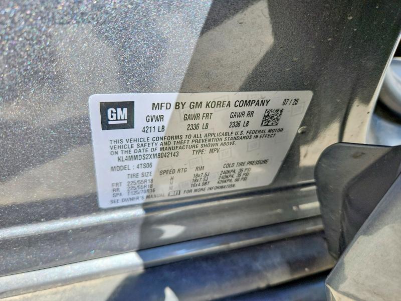 Aukcja sprzedaży 2021 Buick Encore Gx, vin: KL4MMDS2XMB042143, numer aukcji: 64537866