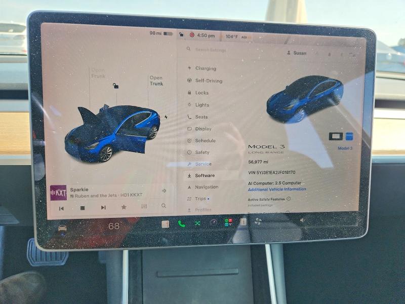 64655946 :رقم المزاد ، 5YJ3E1EA2JF018170 vin ، 2018 Tesla Model 3 مزاد بيع