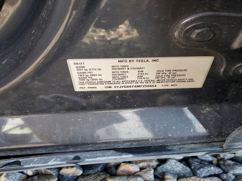 Aukcja sprzedaży 2021 Tesla Model Y, vin: 5YJYGDEF6MF256654, numer aukcji: 64070036