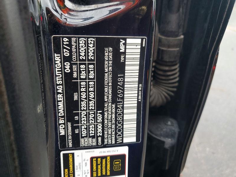 Продаж на аукціоні авто 2020 Mercedes-benz Glc, vin: WDC0G8DB4LF697481, номер лоту: 63209426