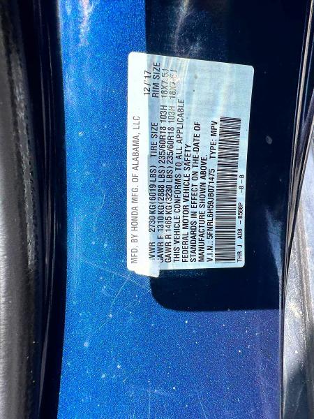 Aukcja sprzedaży 2018 Honda Odyssey, vin: 5FNRL6H59JB071475, numer aukcji: 64145246