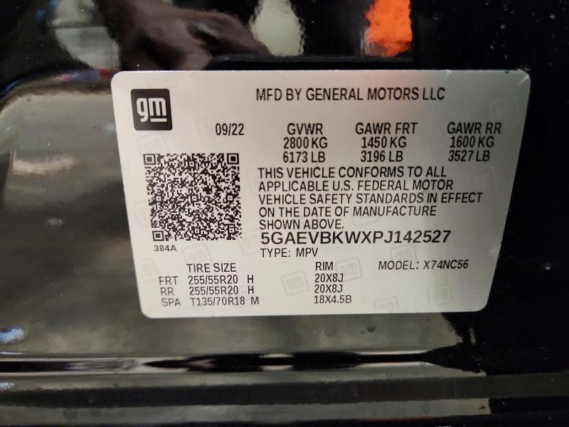 66475896 :رقم المزاد ، 5GAEVBKWXPJ142527 vin ، 2023 Buick Enclave مزاد بيع