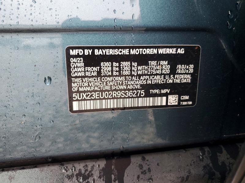 Продажа на аукционе авто 2024 Bmw X5, vin: 5UX23EU02R9S36275, номер лота: 64816366