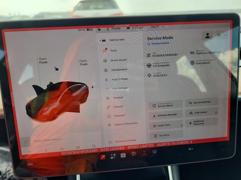 Продаж на аукціоні авто 2018 Tesla Model 3, vin: 5YJ3E1EA7JF053481, номер лоту: 67110426