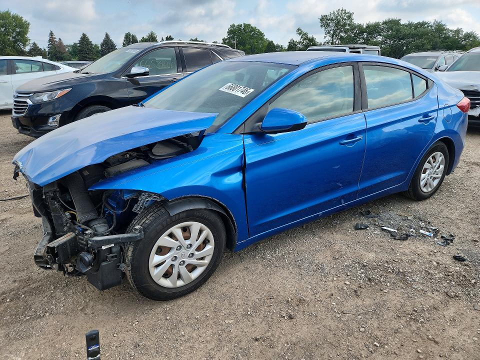 66801746 :رقم المزاد ، 5NPD74LF9JH217765 vin ، 2018 Hyundai Elantra مزاد بيع