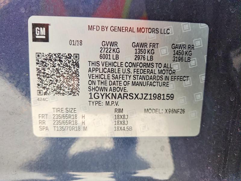 Продаж на аукціоні авто 2018 Cadillac Xt5, vin: 1GYKNARSXJZ198159, номер лоту: 66232486