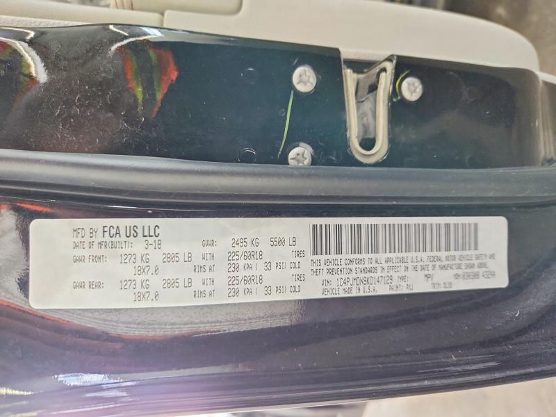 Продажа на аукционе авто 2019 Jeep Cherokee, vin: 1C4PJMDN9KD147129, номер лота: 64120776