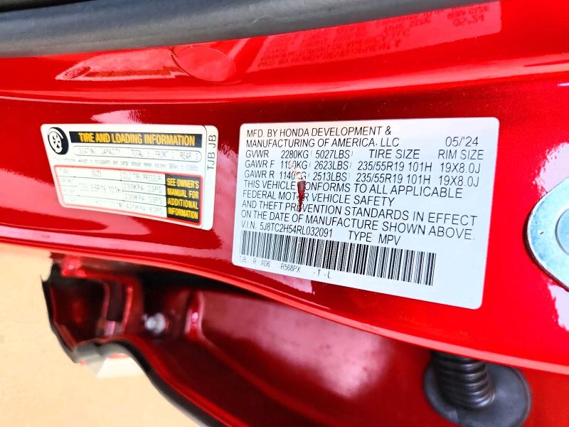 66904436 :رقم المزاد ، 5J8TC2H54RL032091 vin ، 2024 Acura Rdx مزاد بيع