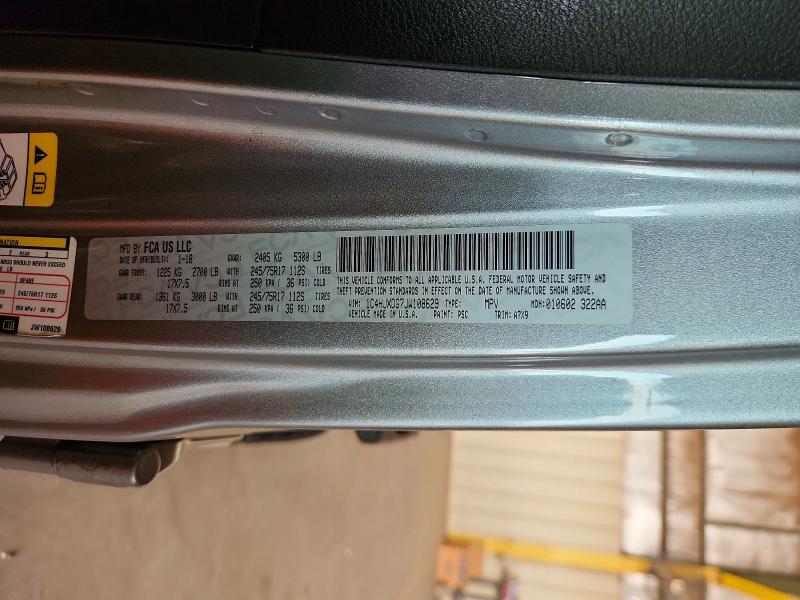 66364786 :رقم المزاد ، 1C4HJXDG7JW108629 vin ، 2018 Jeep Wrangler Unlimited مزاد بيع